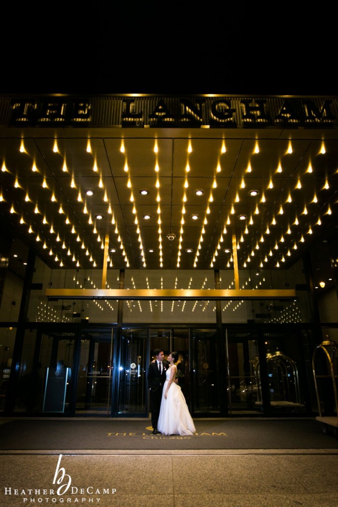 Heather DeCamp is a chicago wedding photographer at Langham Hotel