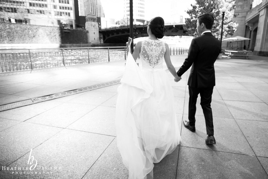 Heather DeCamp is a chicago wedding photographer at Langham Hotel