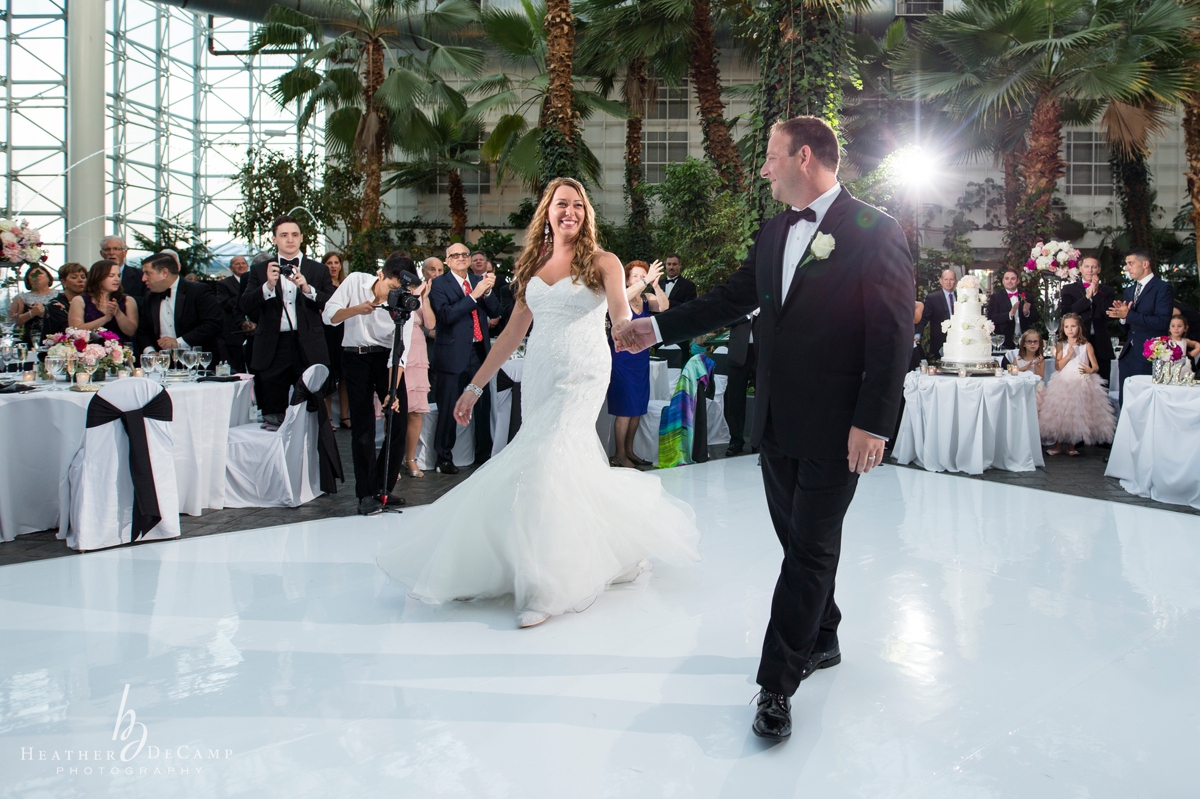 Heather DeCamp is a chicago wedding photographer at Crystal Gardens Navy Pier in downtown chicago