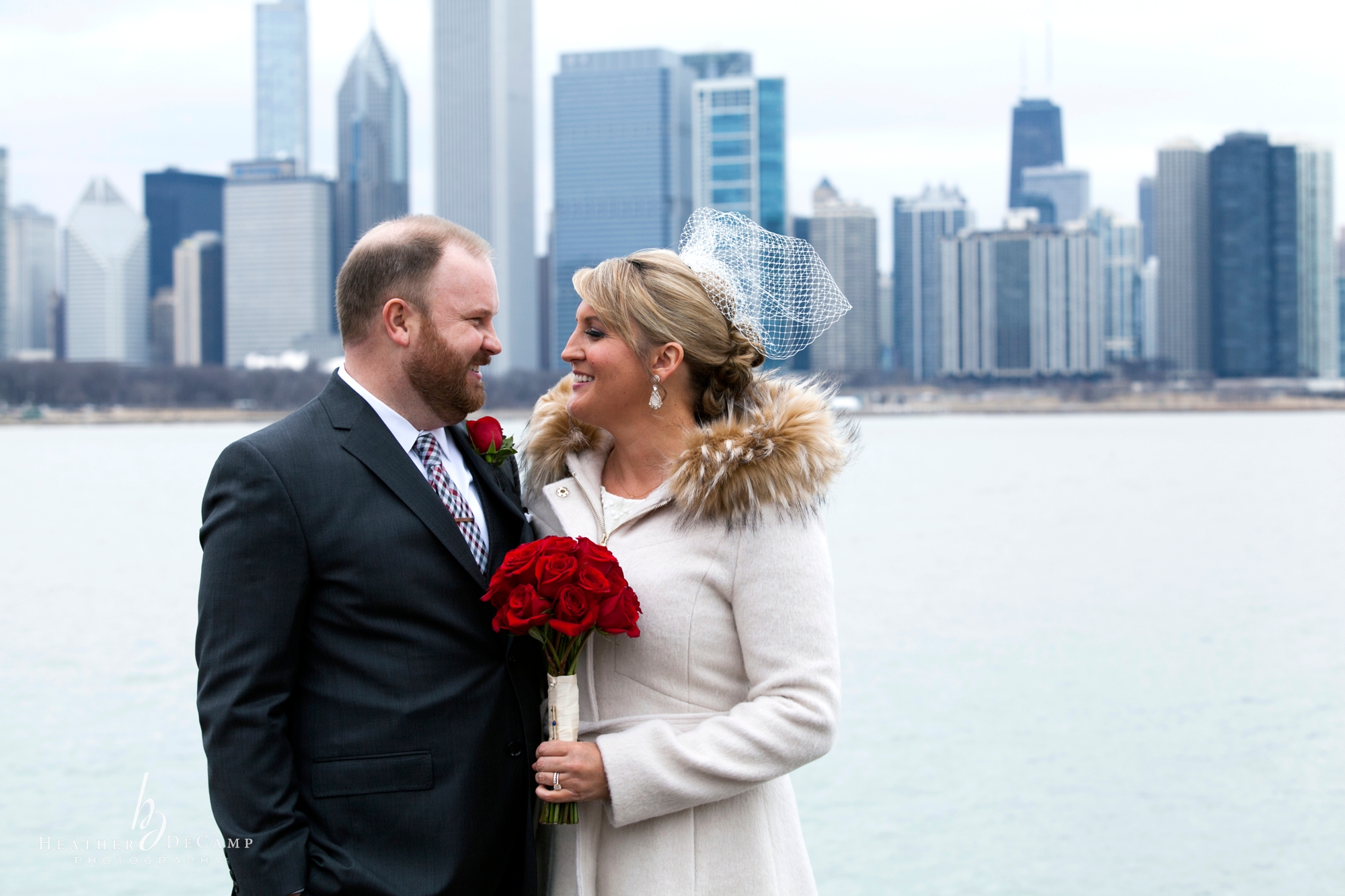 Heather DeCamp is a chicago wedding photographer at Chicago City Hall Wedding Elopement
