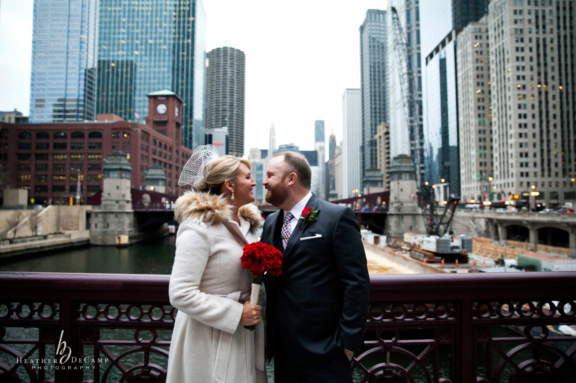 chicago wedding photographer at Chicago City Hall Wedding Elopement