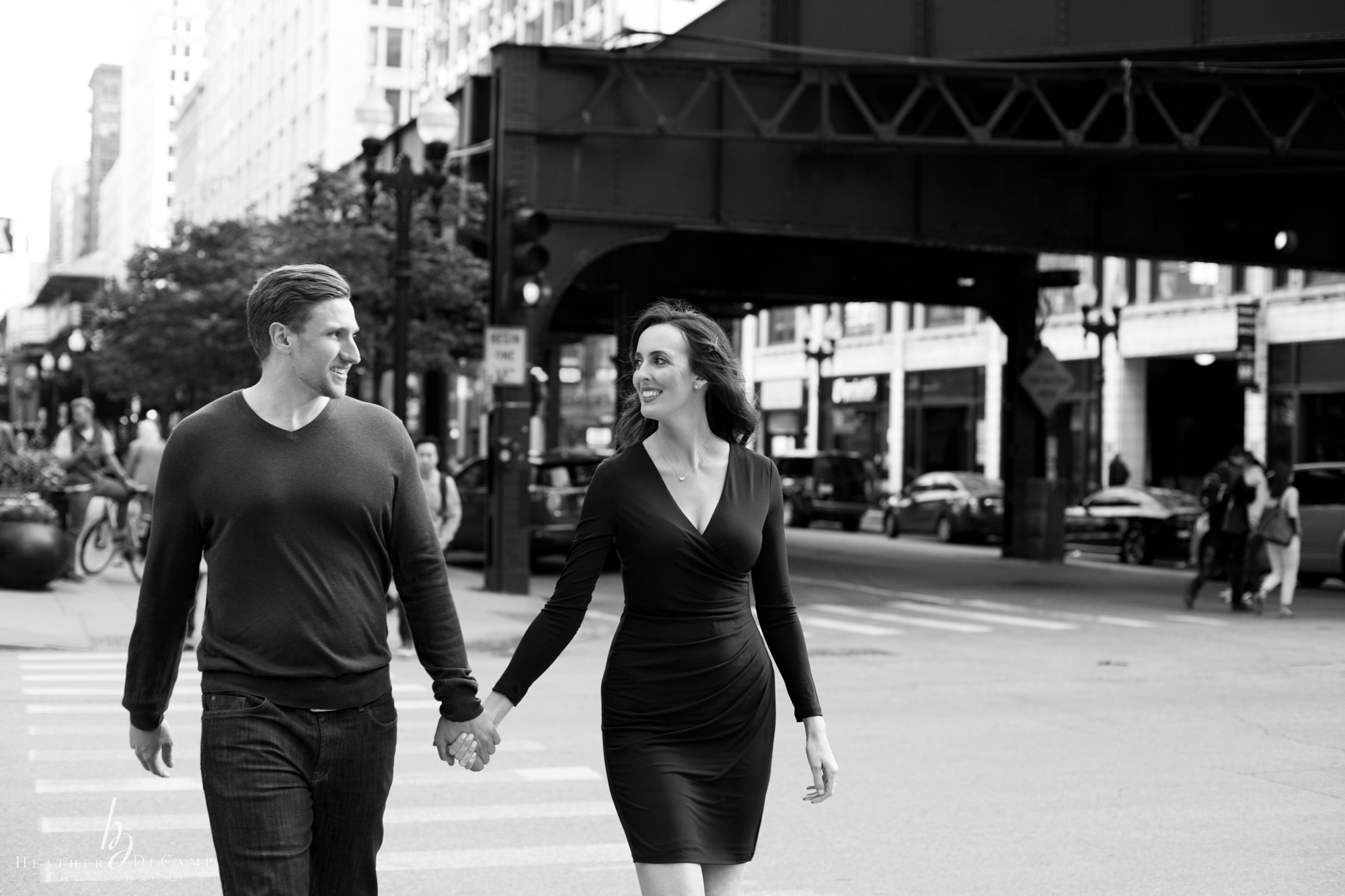 Chicago Engagement Photos Chicago Theater