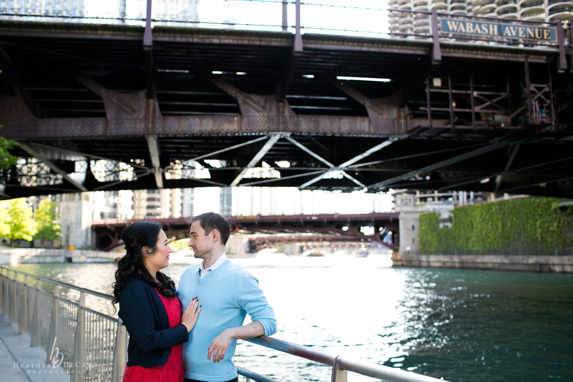 Chicago Riverwalk Engagement Photos