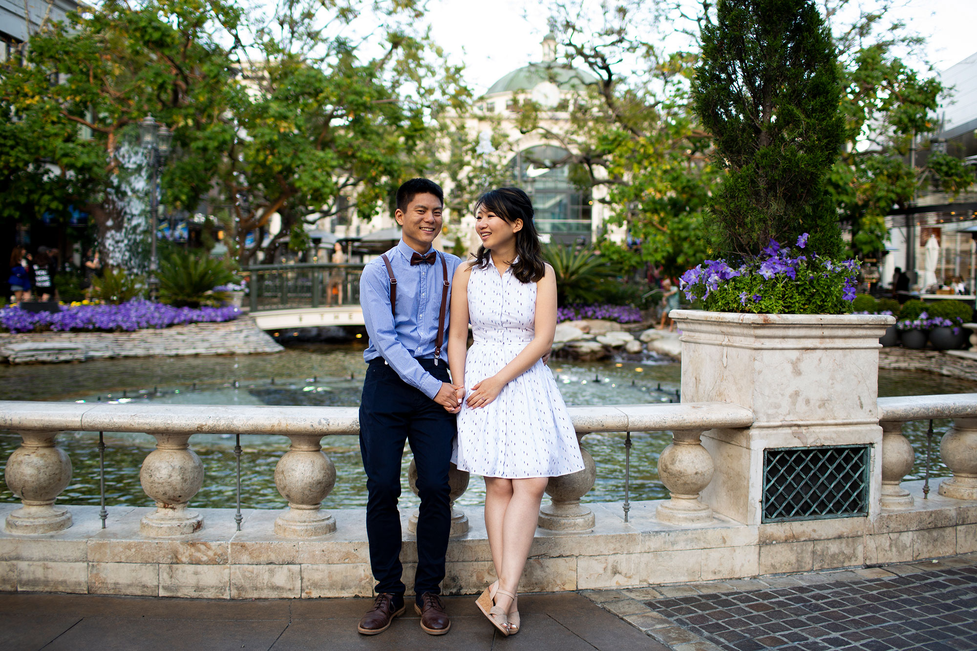 Los Angeles Engagement Photos at the Grove