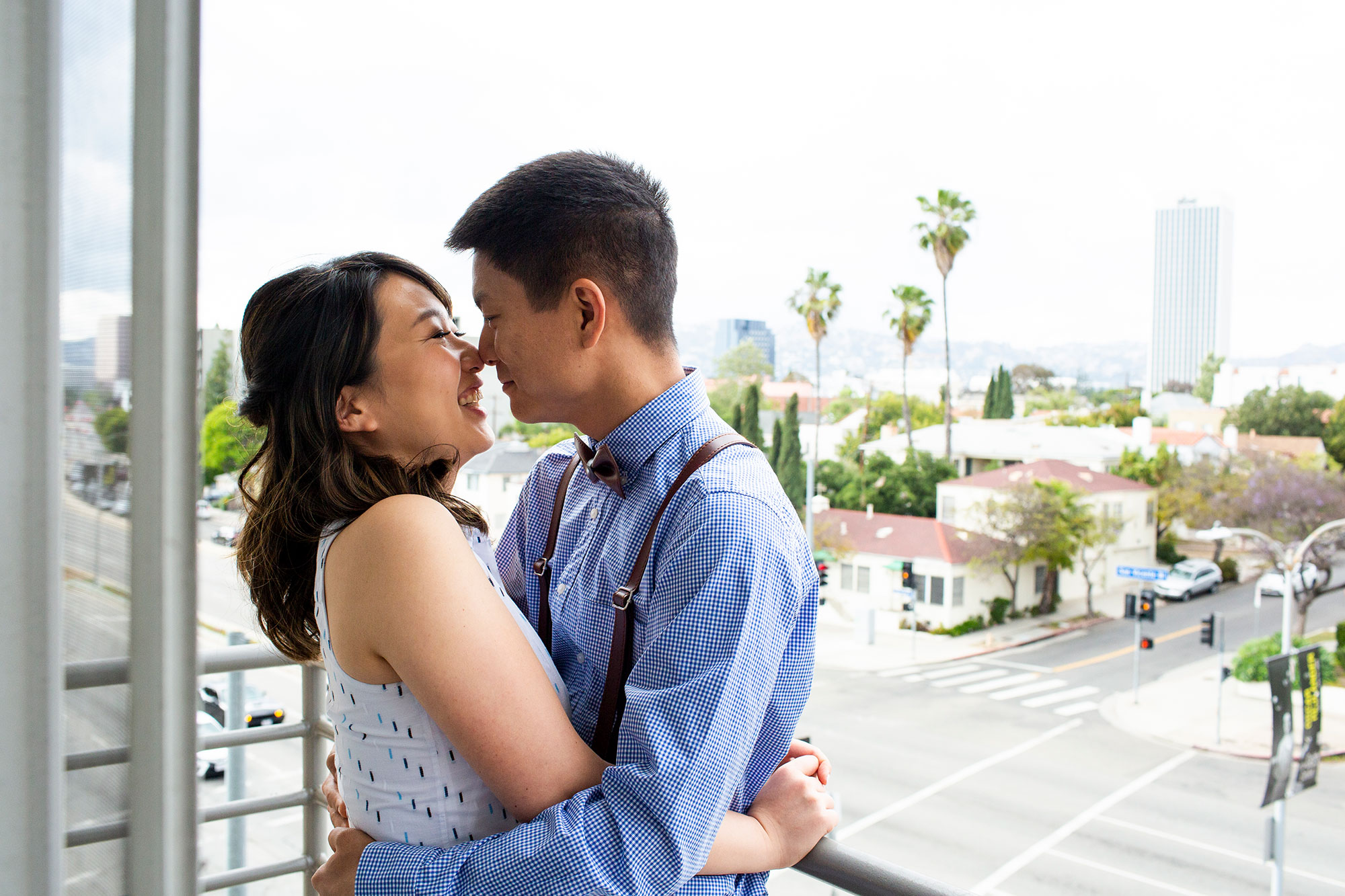 Los Angeles Engagement Photos at home