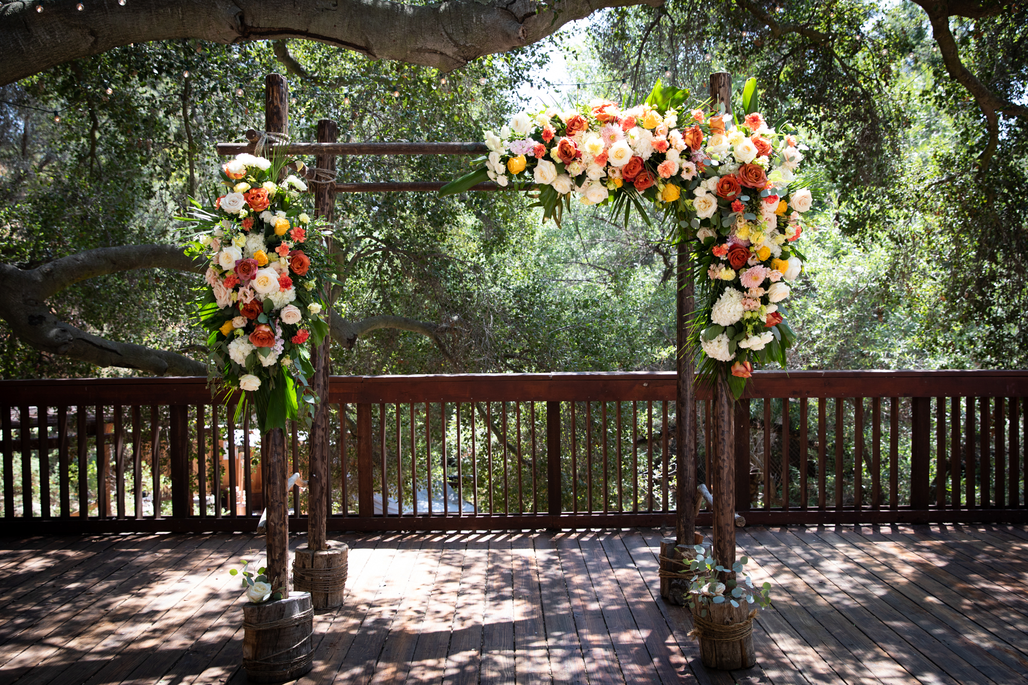 floral wedding arch Topanga