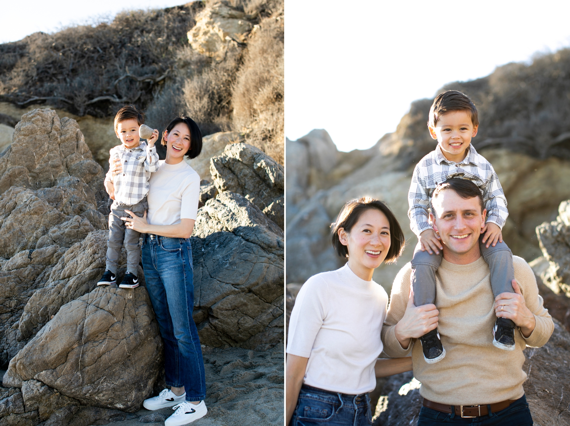 family photo session leo carrillo state beach