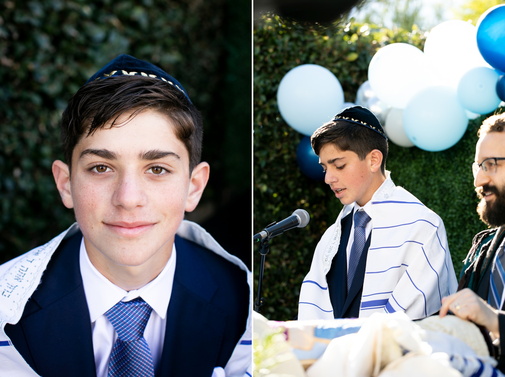 boy celebrates bar mitzvah los angeles