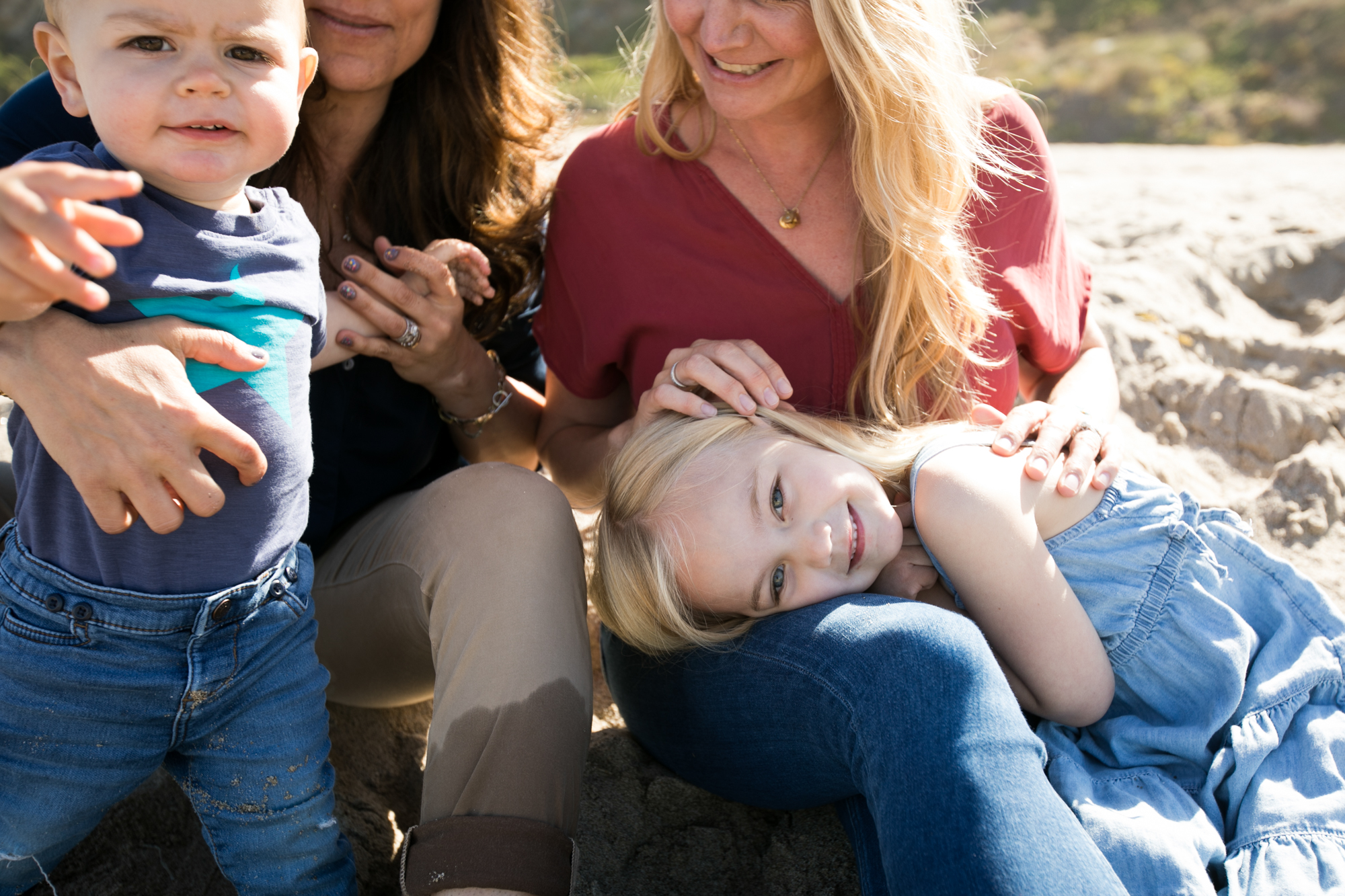 adorable family photography at Leo Carrillo State Beach